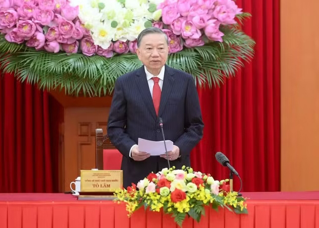 [Photos] Party General Secretary and State President To Lam works with Central Theoretical Council